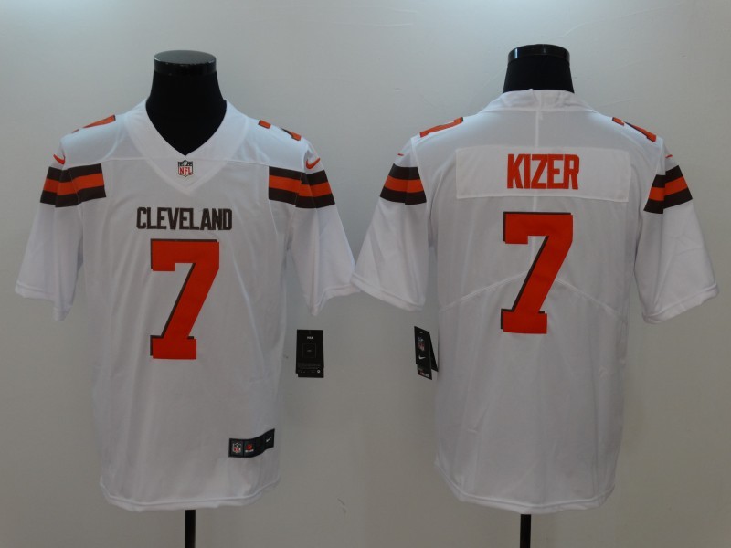 Men's Cleveland Browns DeShone Kizer #7 White Jersey